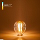 лампа светодиодная филаментная elektrostandard e27 6w 3300k прозрачная a055351
