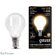 лампа светодиодная филаментная gauss e14 5w 2700к матовая 105201105