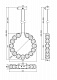 подвесной светодиодный светильник maytoni amulet mod555pl-l23ch5k