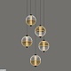 каскадная люстра delight collection md24022079-5a black/amber