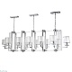 подвесная люстра crystal lux nicolas sp12 l1600 nickel/white