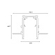 шинопровод магнитный встраиваемый hesby lighting eldeko hsbl_0060