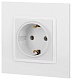 розетка 2p+e schuko эра elegance 14-2101-01м б0065800
