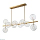 подвесная люстра delight collection globe mobile kg0965p-10l brass