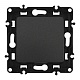 выключатель одноклавишный проходной arte milano 217.32-1.black