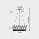 подвесная люстра modelux ml.7039.500 cr