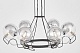 подвесная люстра lumina deco ldp 9110-6 bk+chr