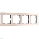 рамка werkel acrylic на 4 поста айвори w0042743 4690389190551