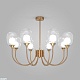 люстра на штанге eurosvet spritz 70217/8 латунь smart a064748