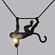 подвесной светильник the monkey lamp swing black seletti