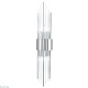 настенный светильник crystal lux atento ap2 chrome/transparente