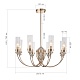 люстра на штанге st luce элегра sl1402.203.08