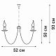 подвесная люстра vitaluce v1398/5