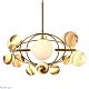подвесная люстра delight collection planet kg1122p-13b brass