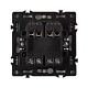 механизм выключателя двухклавишный перекрёстный arlight swt-nobe-mkx2-sfpl-ca (230v, 10a) (кашемир) 061791