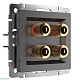 акустическая розетка werkel (графит рифленый) w1185004 4690389158698