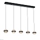 подвесная люстра delight collection indiana md22030002-5b black/clear