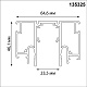 шинопровод для монтажа в натяжной потолок lumfer for novotech flum 135325