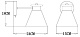 бра arte lamp tyler a1031ap-1wh