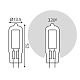 лампа светодиодная gauss g4 3.5w 3000k прозрачная 107807103