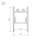 профиль arlight sl-comfort-2542-2000 black 046934