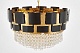 подвесная люстра lumina deco ldp 7045-600 bk+gd