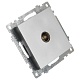 розетка телевизионная tv stekker катрин серебро gls00-7108-03 39586