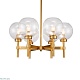 люстра на штанге delight collection jade km1106p-6 brass