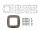 рамка двухместная ambrella volt ecta of140632