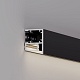 алюминиевый профиль arlight wall-2228-2000 anod black 050488