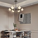 люстра на штанге arte milano neapolis 276169/6 bk/gd