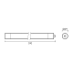 линейный потолочный светильник gauss compact 143424212