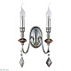 бра crystal lux mercedes ap2 chrome/smoke