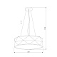 подвесной светильник tk lighting 3313 kantoor graphite