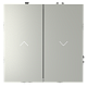 выключатель встраиваемый voltum s70 для жалюзи 10а, (сталь) vls020705