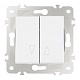 выключатель жалюзи arte milano 203.38-2.white