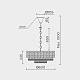 подвесная люстра modelux ml.7092.600 cr