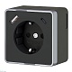 розетка с заземлением, шторками и usb тип a+c werkel gallant w5071735 4690389179655 a057702
