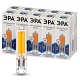лампа светодиодная эра g9 6w 4000k led jcd-6w-gl-840-g9 б0049086