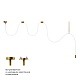 потолочный светильник loft it thread 10388b brass