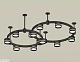 комплект подвесного светильника ambrella light techno ring xr92221005 (a9222, a9227, c9238, c9232, n8462)