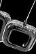 бра theona le7701/2w grey/black chrome