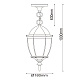 уличный подвесной светильник de markt фабур 804010401