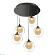 подвесная светодиодная люстра iledex oblivion c4457-5r cr