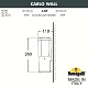 уличный настенный светильник fumagalli carlo dr1.570.000.wxu1l