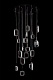 подвесная люстра theona le7701/19 black chrome