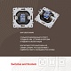 розетка rj45 arte milano 206.45-1.shampan