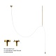 потолочный светильник loft it thread 10388c brass