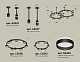 комплект подвесного светильника ambrella light techno ring xr92221005 (a9222, a9227, c9238, c9232, n8462)