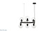 подвесная люстра lumina deco ceredo ldp 6034-6 rnd bk